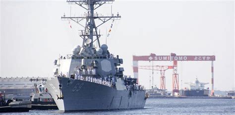 最新鋭イージス艦「ミリウス」入港 米海軍横須賀基地に 社会 カナロコ By 神奈川新聞