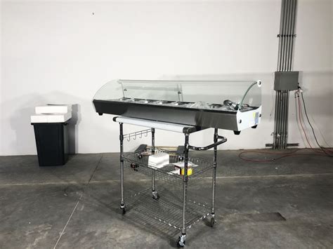 NSF Countertop Heated Display Case Pan Hot Food HW