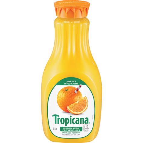 Orange Juice 1 54L Tropicana 100 Percent Pure And Natural With Some