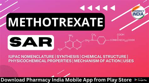 Methotrexate: SAR, Synthesis, Mechanism, and Uses - Pharmacy India