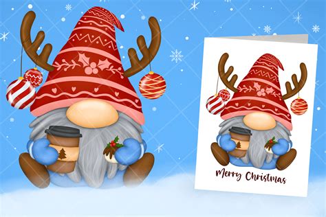 Christmas Gnome Sublimation Coffee Art Graphic By Miniart · Creative