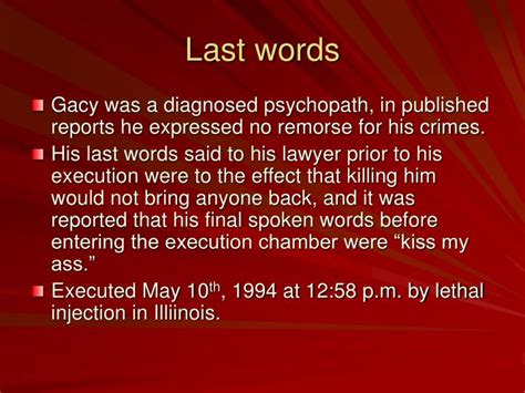 Ppt John Wayne Gacy “the Clown That Killed” Powerpoint Presentation