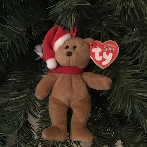 TY Jingle Beanies 1997 Holiday Teddy Retired Beanie Baby Christmas