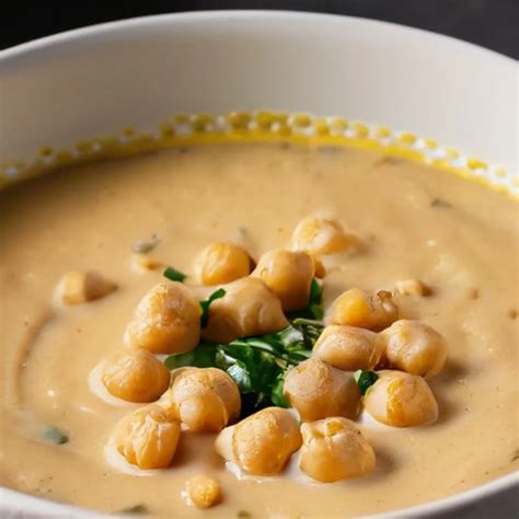 Cold Chickpea Tahini Soup Recipe Easy And Healthy Dish