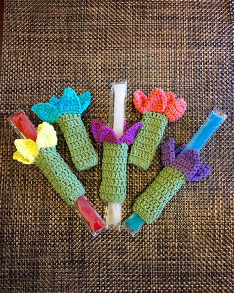 Crochet Popsicle Holder Free Pattern Web Popsicle Holder Is A Free