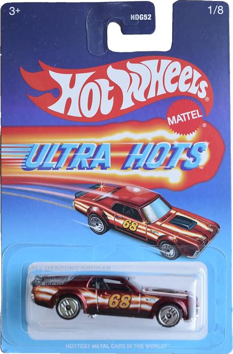 Amazon Hot Wheels 68 Mercury Cougar Ultra Hots 1 8 Red Toys Games