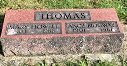 Ancil Ridgway Thomas M Morial Find A Grave