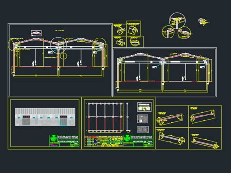 Estructura De Nave Industrial En Autocad Cad Kb Bibliocad Hot Sex Picture