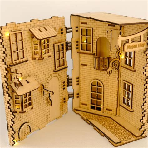 Book Nook Harry Potter Book Nook Kit Dollhouse Kit Diagon Etsy In