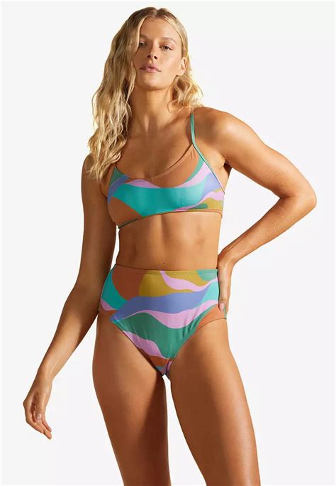 Buy Billabong A Div Lace Up Trilet Bikini Top Online Zalora