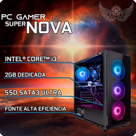 Pc Cpu Gamer Barato Intel Core I3 3 10Ghz 8Gb Ram Ssd Ultra Placa