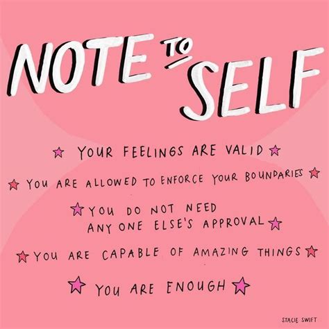 Note To Self Self Care Words To Live By Illustration And Words By