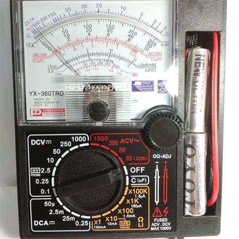 Jual MULTIMETER MULTITESTER ANALOG AVOMETER YX360 TRD NANKAI MULTI