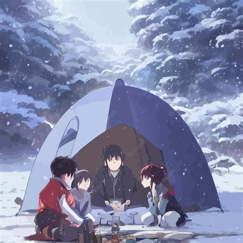 Winter Village Anime Wallpapers Wallpaper Cave