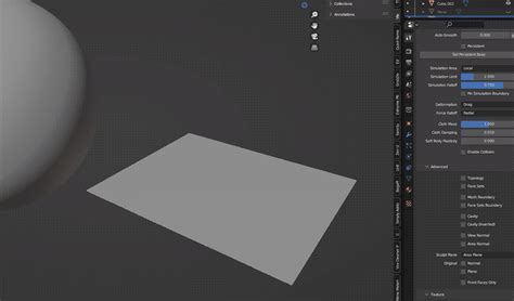 cloth simulation - Mesh Boundary Option Sculpting - Blender Stack Exchange