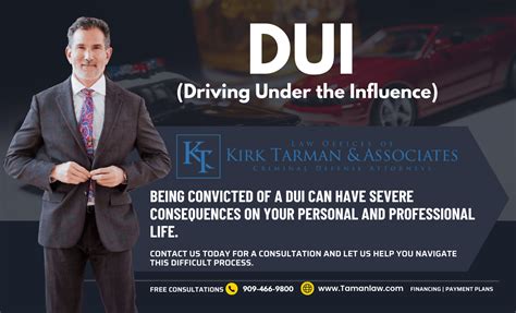 4 Consequences of a DUI Conviction | The Law Offices of Kirk Tarman ...