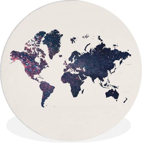 Wall Circle Indoor Wall Circle Carte Du Wereldkaart Rose