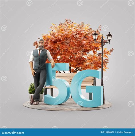 5G Network Wireless Systems. Stock Illustration - Illustration of