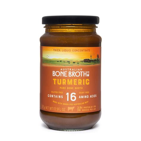 Buy Australian Beef Bone Broth Concentrate Turmeric Flavor Turmeric