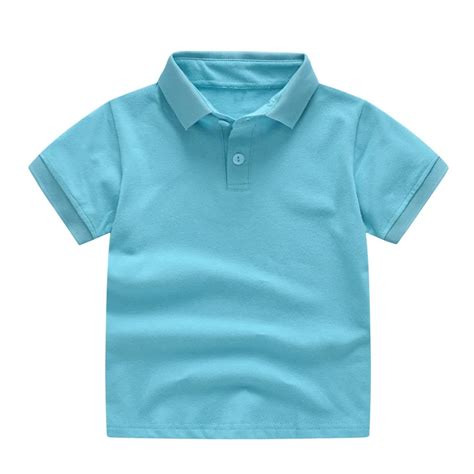 Wholesale Summer 100 Cotton White Polo Shirts Kids For School Students