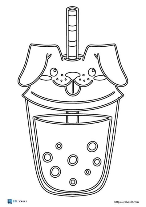 Boba Tea Coloring Pages Free Pdf Printables Off