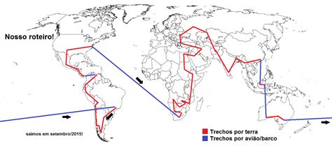 Nosso Roteiro De Volta Ao Mundo Rtw Mundo Sem Fim