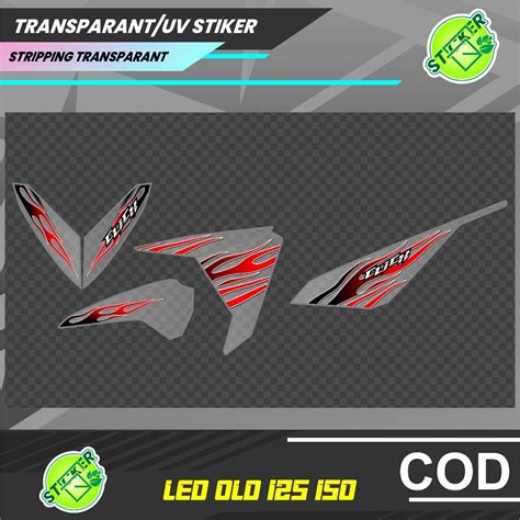 Jual STRIPPING TRANSPARAN UV CLEAR SIMPEL HONDA VARIO LED OLD 125 150