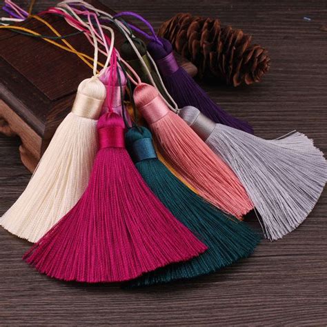 Pcs Cm Silk Tassels Silky Jewelry Etsy