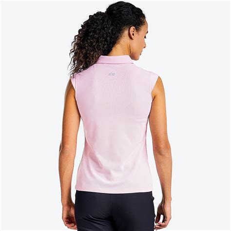 Nivo Ladies Sleeveless Golf Polo Shirt In Pink The Golf Outfit