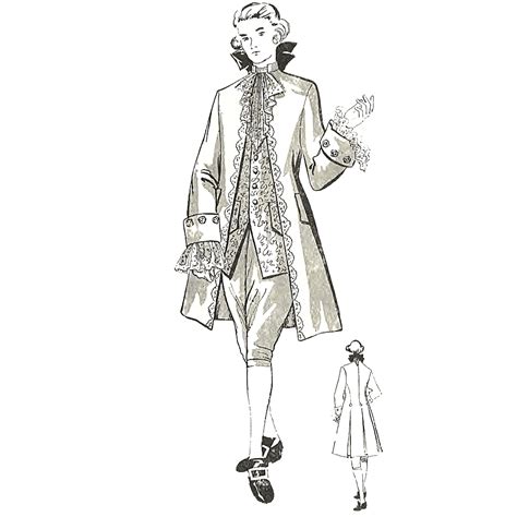 18th Century Mens Clothing Patterns