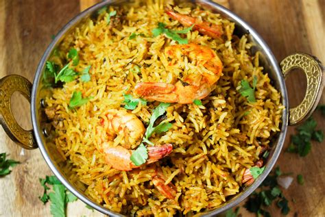 Rice Cooker Shrimp Prawn Biryani Recipe Rice Cooker Recipes