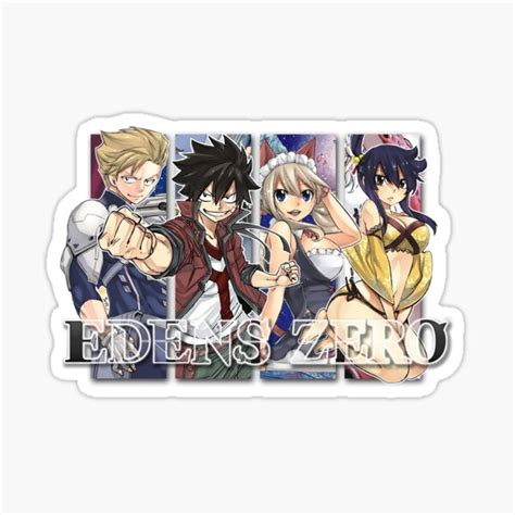 Edens Zero Main Crew Pop Out Design Sticker For Sale By Samianime