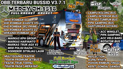 OBB BUSSID V3 7 1 TERBARU SOUND MERCY OH 1518 KING COOLER Grafik Hd