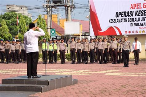 Polres Tanjung Balai Apel Gelar Pasukan Operasi Kepolisian Keselamatan