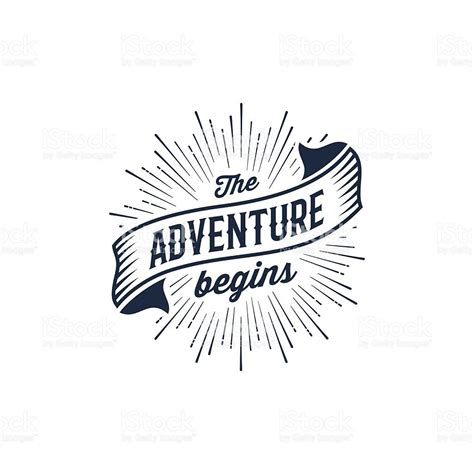 The Adventure Begins Vintage Travel Illustration For T Shirt Print Or