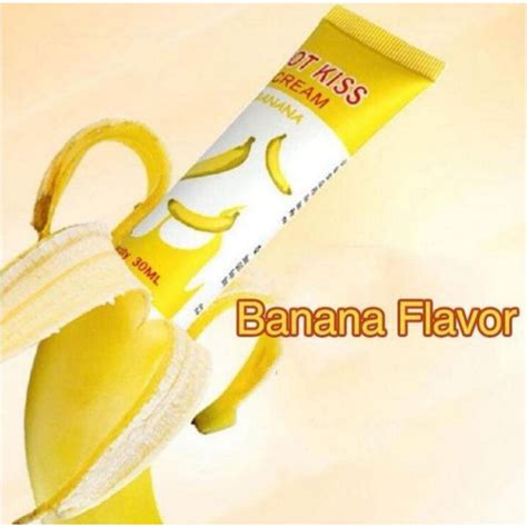 Hot Kiss Cream Lubricant Ml Banana Flavor Shopee Philippines