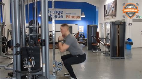 Front Squat Poulie Basse Quadriceps Youtube