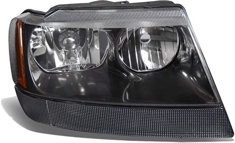 Dna Motoring Oem Hl 0022 R Black Amber Factory Style Passenger Side Headlight Lamp