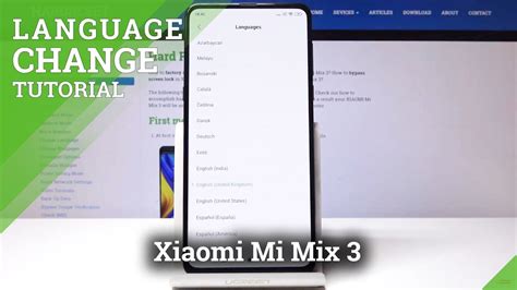 How To Change Language On Xiaomi Mi Mix 3 Language Settings YouTube