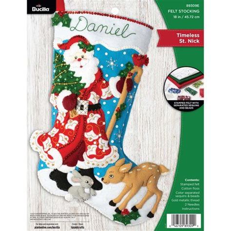 Shop Plaid Bucilla Seasonal Felt Stocking Kits Lumberjack Santa