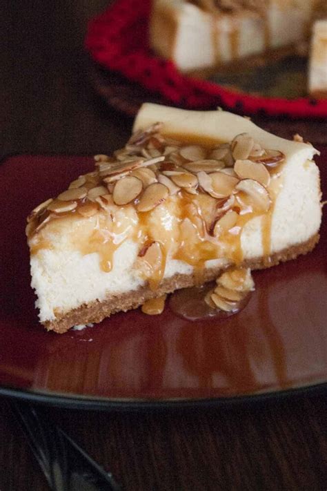 Almond Praline Cheesecake Mindees Cooking Obsession