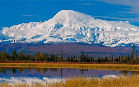 Nature Trees Sky Autumn Clouds Mountain Vertex Top Lake