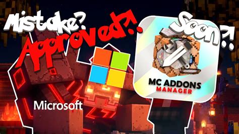 Good News For Mc Addons Manager Will Microsoft Approve The Appeal