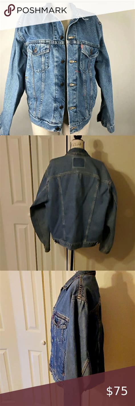 Classic Levi Strauss Red Tab Denim Jacket Med Denim Jacket