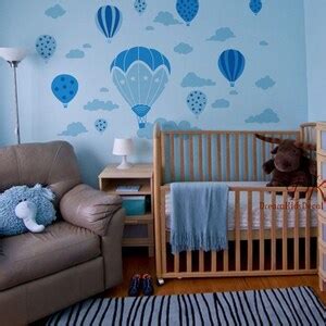 Hot Air Balloon Nursery Decals Hot Air Balloon And Cloud Decal