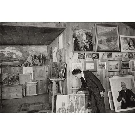 Alberto Giacometti Dans Son Atelier Stampa By Henri Cartier Bresson On