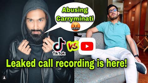 Call Recording Leaked Amir Siddiqui Abusing CarryMinati YouTube Vs