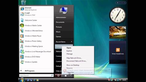 How To Enable Remote Desktop On Windows Vista Youtube