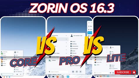 Zorin Os Core Vs Pro Vs Lite Ram Consumption Youtube