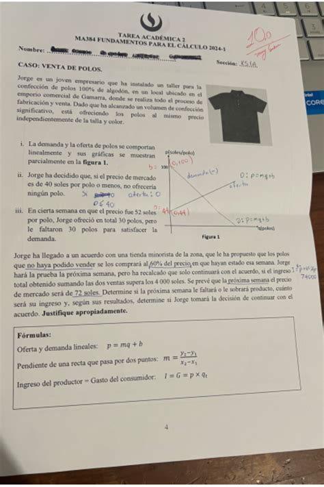 Fundamentos para el cálculo Examen TA2 2024 1 Fundamentos para el